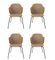 Chaises Jupiter Marron par Lassen, Set de 4 2