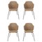 Brown Jupiter Chairs by Lassen, Set of 4 1