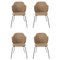 Chaises Jupiter Marron par Lassen, Set de 4 1