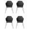 Dark Grey Jupiter Chairs by Lassen, Set of 4, Image 1