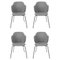 Grey Jupiter Lassen Chairs by Lassen, Set of 4 1