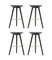 Black Beech and Brass Bar Stools by Lassen, Set of 4, Image 2