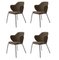 Brown Fiord Chairs by Lassen, Set of 4, Image 2