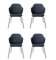 Blue Jupiter Lassen Chairs by Lassen, Set of 4 2