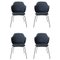 Blue Jupiter Lassen Chairs by Lassen, Set of 4 1
