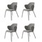Grey Fiord Lassen Chairs by Lassen, Set of 4 2