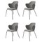 Grey Fiord Lassen Chairs by Lassen, Set of 4, Image 1