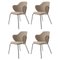 Set of 4 Beige Fiord Chairs by Lassen, Set of 4 1