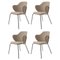 Set of 4 Beige Fiord Chairs by Lassen, Set of 4, Image 1
