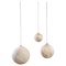 Saturne Hanging Lights Planets by Ludovic Clément d'Armont, Set of 3 1