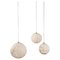 Lunes Hanging Lights Planets by Ludovic Clément Darmont, Set of 3 1