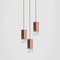 Wood Trio Hanging Light in Marble by Formaminima, Image 3
