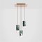 One Green Trio Hanging Lamp by Formaminima, Image 2