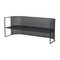 Bahaus Lounge Bench in Black Steel by Kristina Dam Studio, Image 2