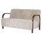 Moonlight Sheepskin Arch Two-Seater Sofa by Mazo Design 1