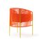Orange Rose Caribe Dining Chairs by Sebastian Herkner, Set of 4 5