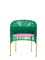Green Caribe Dining Chair by Sebastian Herkner, Set of 4 3