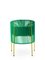 Green Caribe Dining Chair by Sebastian Herkner, Set of 4 6