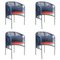 Blue Caribe Chic Dining Chairs by Sebastian Herkner, Set of 4 1