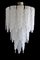 Murano Glass Chandelier with Leaves, 1970s, Image 1