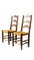 Rustic Straw Side Chairs in the style of Perriand, France, 1950s, Set of 2, Image 1