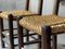 Chaises d'Appoint Rustiques en Paille dans le style Perriand, France, 1950s, Set de 2 6