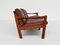 Dänisches Drei-Sitzer Sofa aus Leder von Illum Wikkelso für Skodburg, 1950er 2