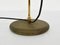 Floor Lamp Mod. Alogena 626 with Golden Stem Olive Green Lampshade by Joe Colombo for Oluce, Italy, 1970s 6