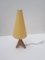 Lámpara de mesa trípode con base de madera, años 50, Imagen 2