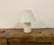 Italian White Glass Table Lamp, 1970s 6