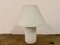 Italian White Glass Table Lamp, 1970s 1