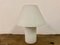 Italian White Glass Table Lamp, 1970s, Image 1