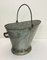 French Galvanised Zinc Coal Basket, 1950s 2