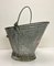 French Galvanised Zinc Coal Basket, 1950s 7