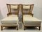 High Back Bamboo Chairs with Ottomans, 1980s, Set of 4 20