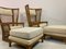 High Back Bamboo Chairs with Ottomans, 1980s, Set of 4 17