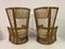 Bambus Stühle mit hoher Rückenlehne und Fußhocker, 1980er, 4er Set 10