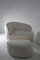 Canapé, Fauteuil et Ottomane Vintage en Boucle Blanc, Italie, 1950s, Set de 3 11