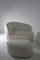 Vintage Italian White Boucle Sofa, Armchair and Ottoman, 1950s, Set of 3, Image 11