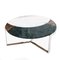 Mid-Century Round Coffee Table with Marquetery & Marble. France, 1970s 3