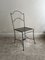 Mid-Century Stuhl aus Perforiertem Stahlblech, Frankreich, 1950er 1