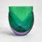 Vase Vert et Violet de la Série Kukka par Heikki Orvola pour Nuutajärvi Notsjö, 1960s 1