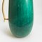 Thermos Bottle in Green Tinted Goat Skin and Gold Metal by Aldo Tura, 1960s 2