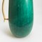 Thermosflasche aus grün getöntem Ziegenleder & goldenem Metall von Aldo Tura, 1960er 2