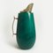 Thermos Bottle in Green Tinted Goat Skin and Gold Metal by Aldo Tura, 1960s 8