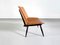 Easy Chair Scandinave en Cuir dans le style d'Ilmari Tapiovaara, 1950s 3