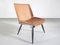 Easy Chair Scandinave en Cuir dans le style d'Ilmari Tapiovaara, 1950s 1