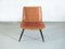 Easy Chair Scandinave en Cuir dans le style d'Ilmari Tapiovaara, 1950s 2