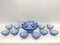 Art Deco Murano Glass Serving Bowl, Italy, 1930s, Set of 13 1