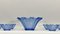 Art Deco Murano Glass Serving Bowl, Italy, 1930s, Set of 13 13